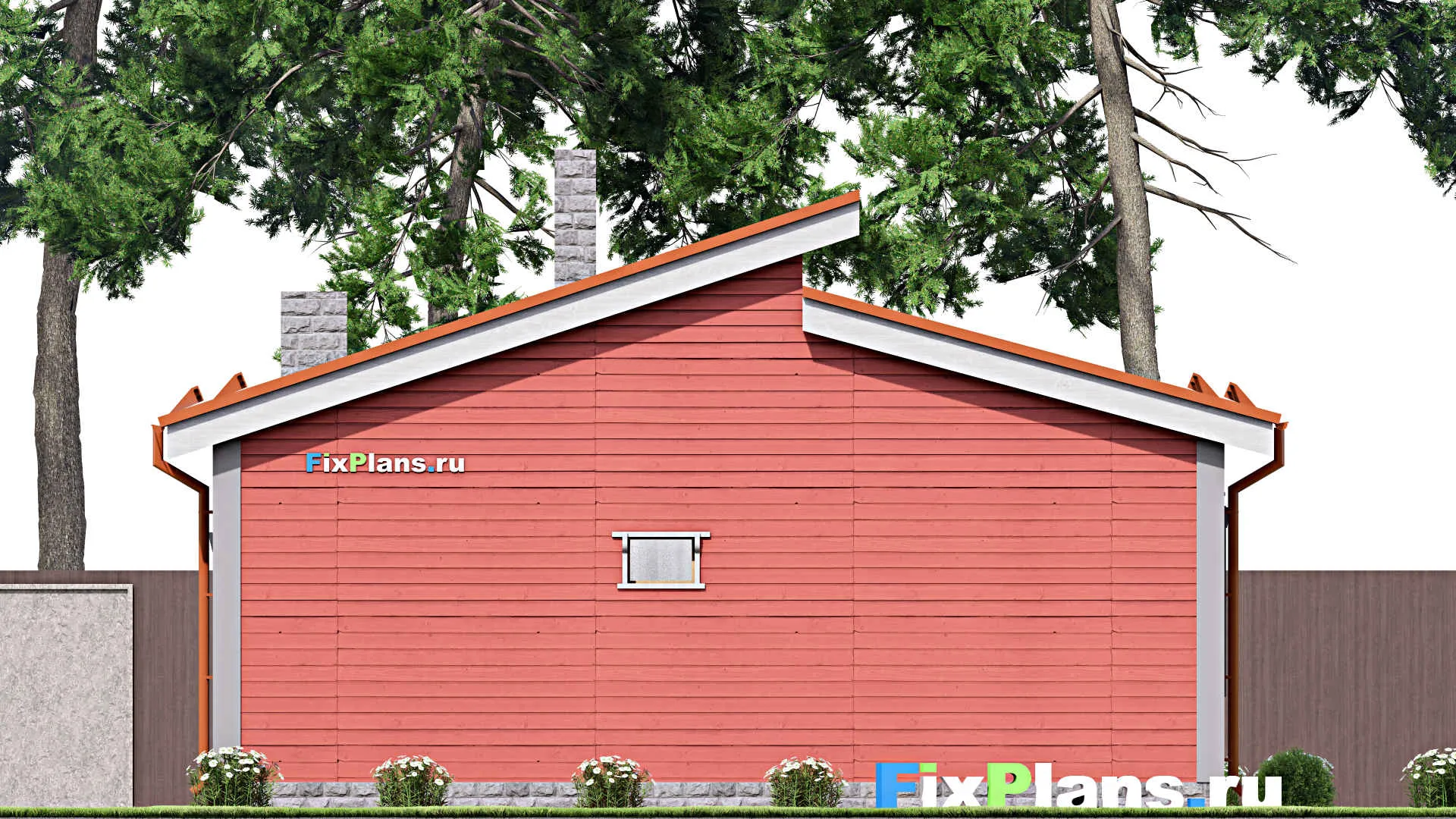 F-15704 - Проект бани 10 на 11, площадью 90 м² с комнатой отдыха, терассой и санузлом