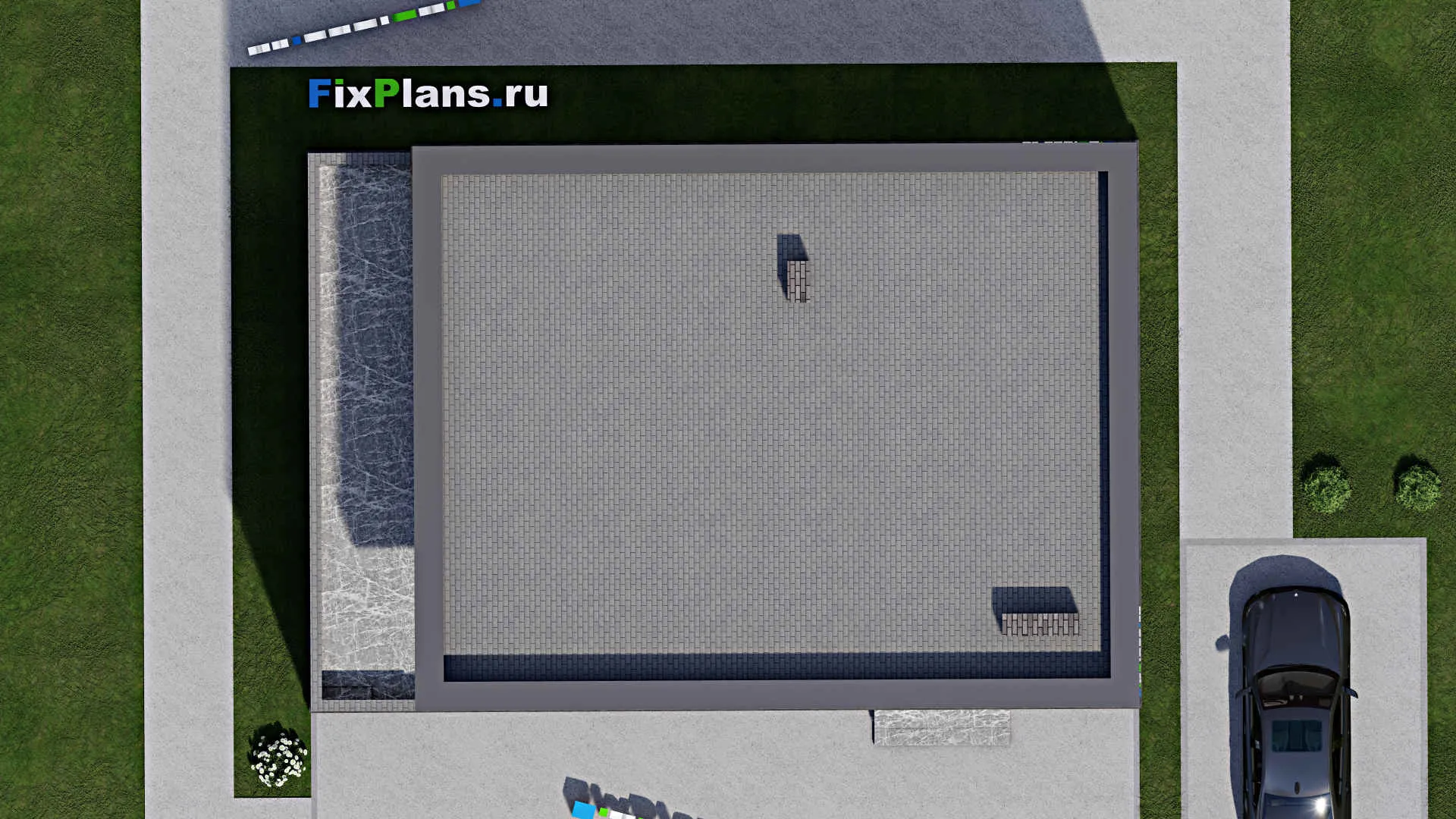 F-8189 - Проект двухэтажного дома 10 на 14, площадью 230 м² с террасой, балконом и 2 спальнями