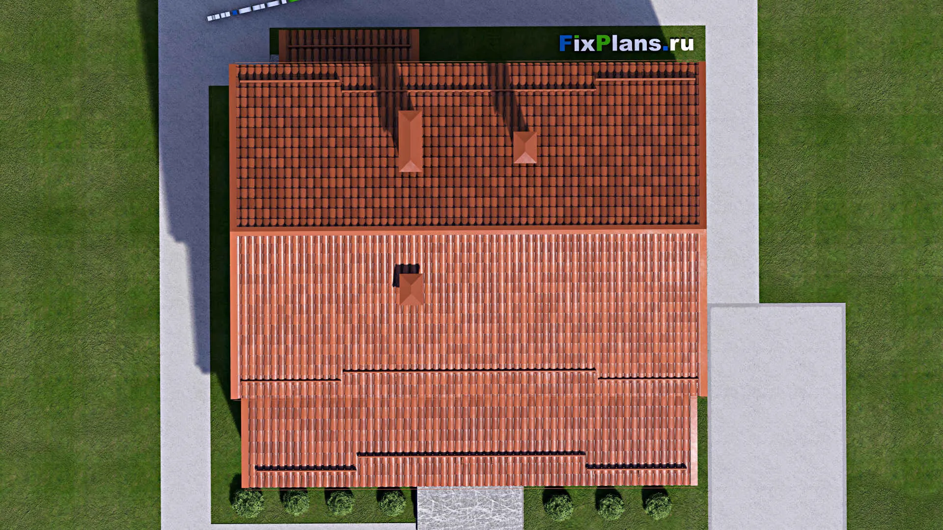 F-15722 - Проект дома с мансардой 12 на 13, площадью 170 м² с 3 спальнями