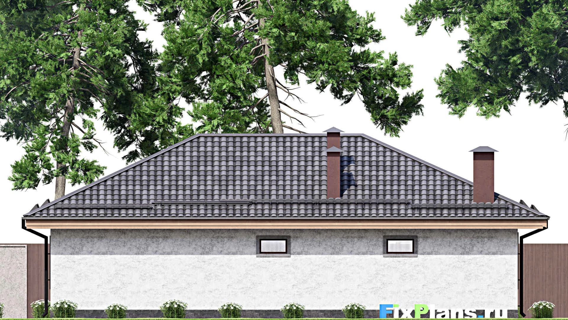 F-13922 - Проект бани 9 на 15, площадью 110 м² с терассой и санузлом