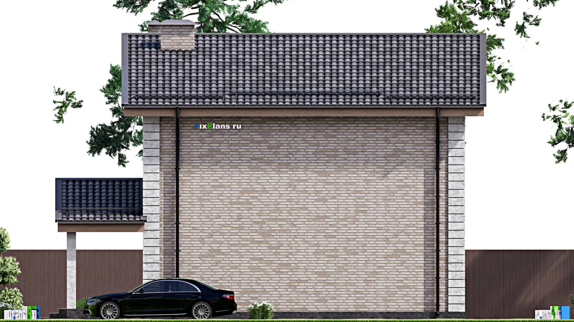 F-14147 - Проект двухэтажного дома 12 на 14, площадью 190 м² с 3 спальнями