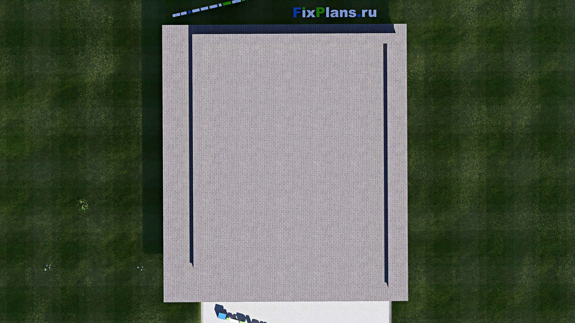 F-21167 - Проект гаража 10 на 13, площадью 60 м² на 2 машиноместа